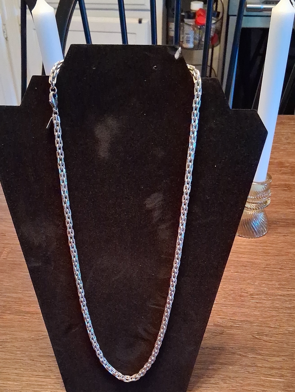 Monet Silver-Tone Braided Chain Necklace